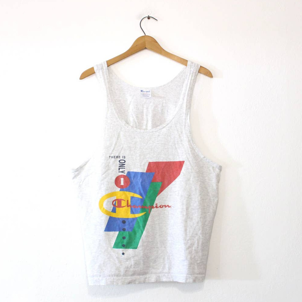 Vintage Champion Brand Athletic Apparel Tank Top Large